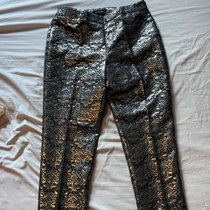 Talbots black & silver pants 4